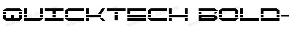 QuickTech Bold字体转换